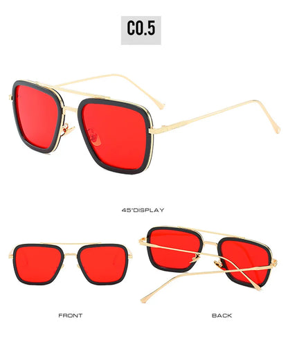 Tony Stark Glasses Men Women Sunglasses Iron man Eyewear Steampunk Sun Glasses Male Goggles