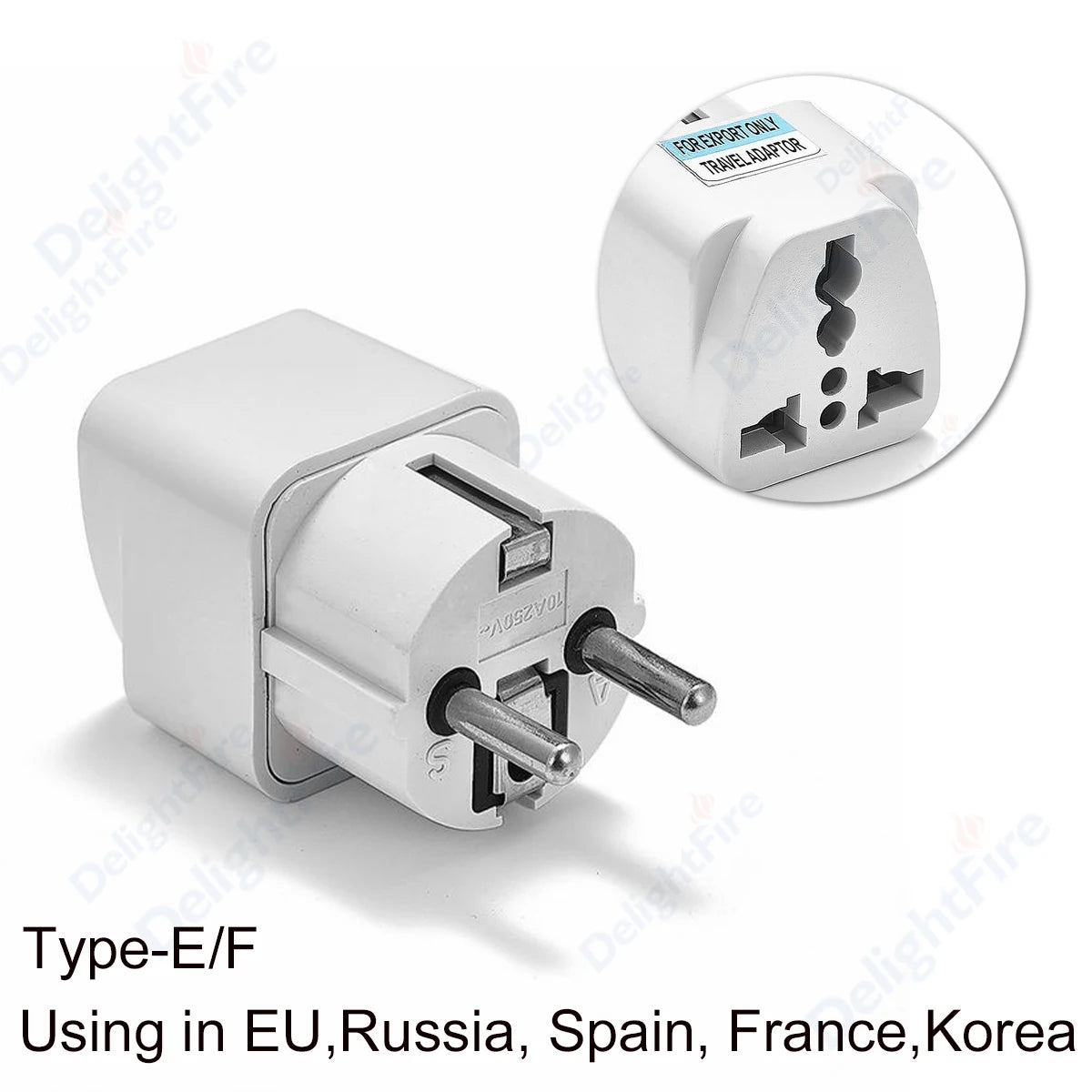 Universal Travel Plug Adapter | US to EU/KR/AU/UK | Power Converter for Europe, Korea, China, America, Canada