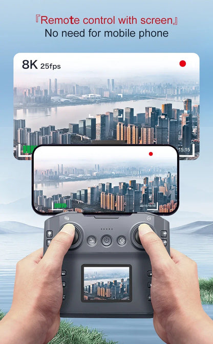 Xiaomi S2 Max Drone Professional 8K HD Dual Camera Obstacle Avoidance Foldable Quadcopter Drone With Screen Remote Control
