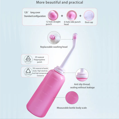 🚿 500mL Portable Handheld Bidet – Gentle & Hygienic Cleansing for Moms, Babies & Travel! ✨💦