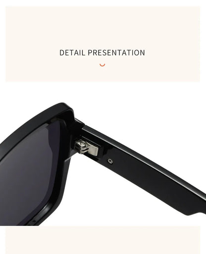 Luxury Women's New Retro Sunglasses Fashion Box Personalized Sunglasses Outdoor UV Protection UV400 Large Frame Driving Glasses