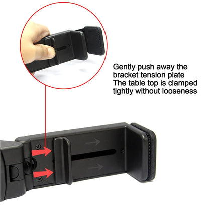 Multifunctional Phone Holder Clip Airplane Train Seat Mount Foldable Phone Stand Portable Mini Bracket Travel Phone Support