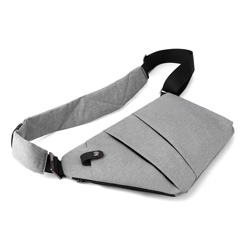 Men's Anti-Theft Travel Crossbody Bag – Mini Waterproof Sling Chest Bag for Everyday Use