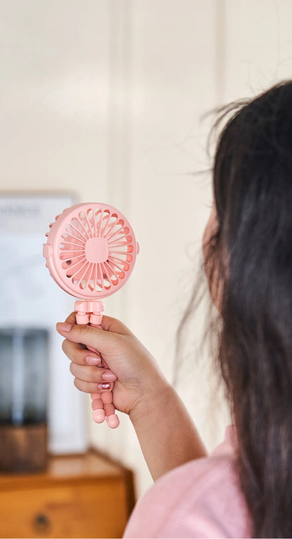 Portable Clip-On Stroller Fan – USB Rechargeable 3-Speed Fan for Baby, Cart & Outdoor Use
