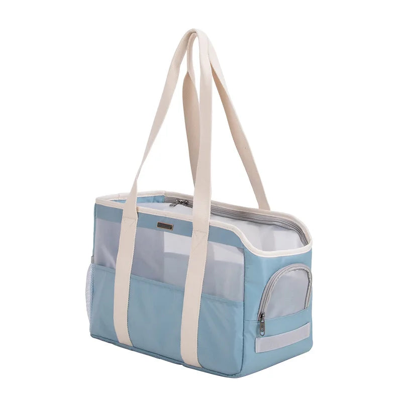 Dog Carrier Bag Soft Side Backpack Cat Pet Carriers Dog Travel Bags Airline Approved Transport for Small Dogs Cats Outgoing