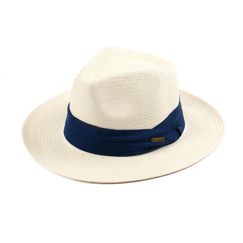 Sombrero Panama Hombre Summer Sun Protection Straw Hat Five Cent Grass Woven Panama Hat For Men Big Head Big Size Gentleman Hats