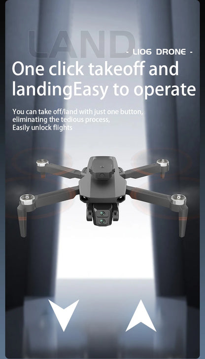 L106 MAX Brushless Dual Camera Drone – 360° Obstacle Avoidance, 2.4GHz RC Quadcopter with HD Camera