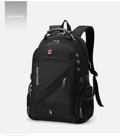 2025 Waterproof Laptop Backpack – 17/20 Inch Oxford Travel Rucksack for Men & Women, School Bag with Modern Design