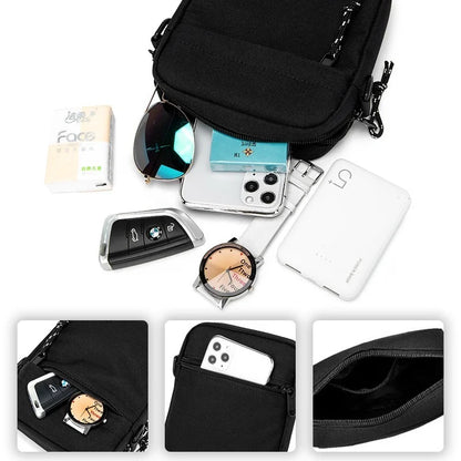 Men's Mini Crossbody Bag – Lightweight Nylon Shoulder Sling Bag for Travel & Daily Use