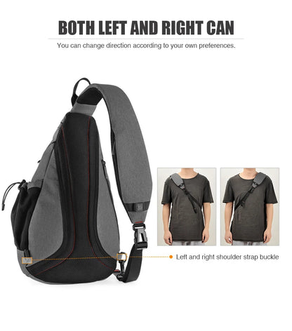 Mixi Men's & Women's Sling Backpack – Versatile USB Crossbody Bag for Travel, Sports & School