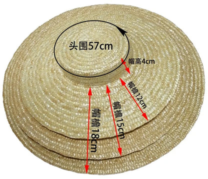 Wide Brim Straw Hat for Women Summer Woven SunHat Oversized Brim Beach Hat Holiday Children Summer Casual Sun Visor Caps