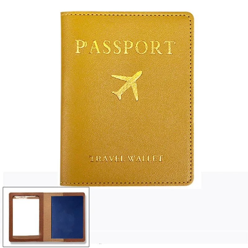 Multifunctional PU Leather Passport Wallet – Stylish & Secure Travel Organizer for Men & Women!