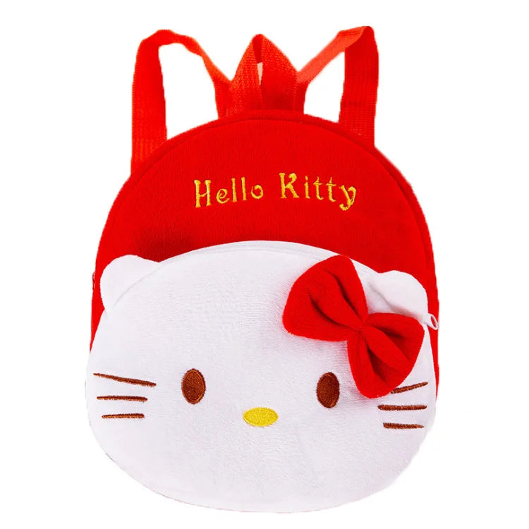 Sanrio Plush Bag Kawaii Hello Kitty Backpack Baby Candy Bag Cartoon Anime Kids Kindergarten Plush Schoolbag Plush Birthday Gift