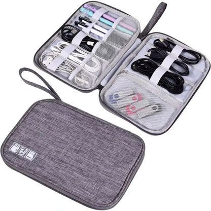 Waterproof Electronics Organizer Bag – Travel Cable & Accessories Storage Pouch