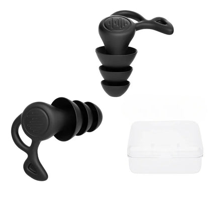 🌊 Ultimate Noise Protection – 3-Layer Waterproof Silicone Earplugs for Sleeping, Swimming & Surfing! 🌙✨