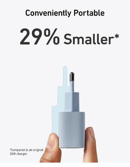 Anker Nano USB-C Charger 30W – High-Speed PIQ 3.0 & PPS Fast Charging Power Adapter, Compatible with iPhone 15/14, Samsung, and More