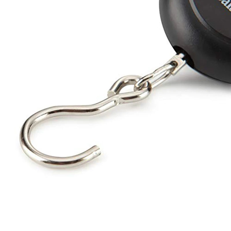 50KG/10g Digital Hanging Scale – LCD Backlit Pocket Scale for Luggage & Fishing