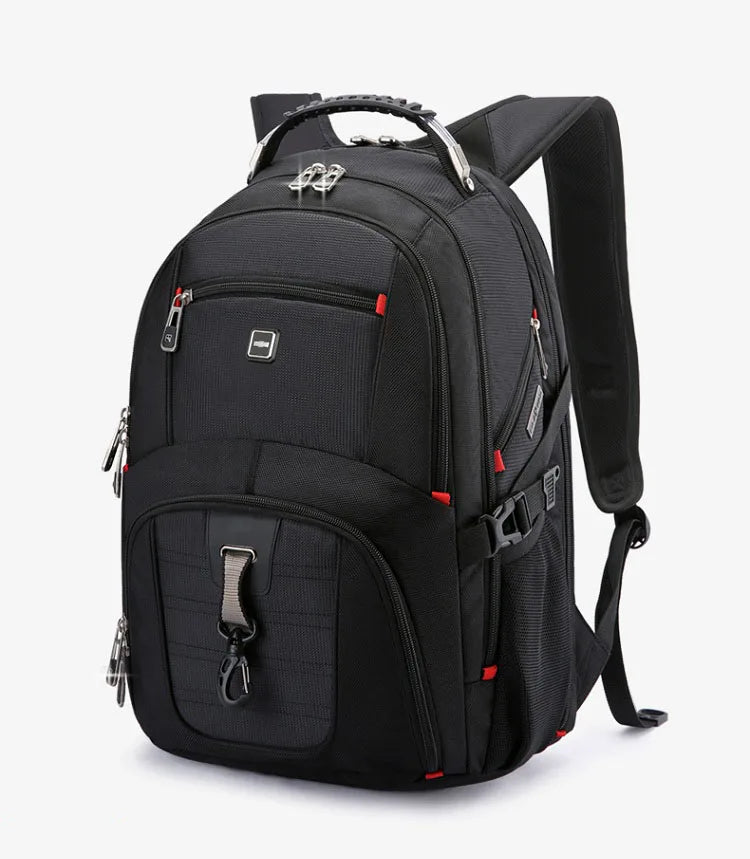 Swiss Multifunctional 17-Inch Laptop Backpack – Durable Travel & College Bag with USB Charging & Water Resistance