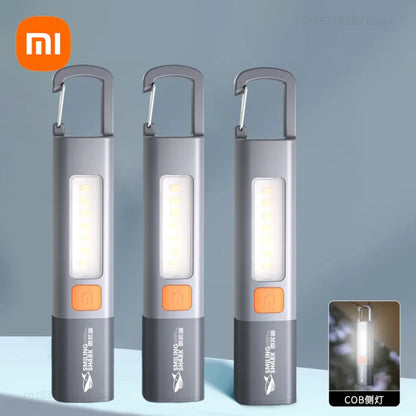 New Xiaomi Portable LED Flashlight – USB Rechargeable, Zoomable Torch for Outdoor Camping, Hiking & Emergency Use