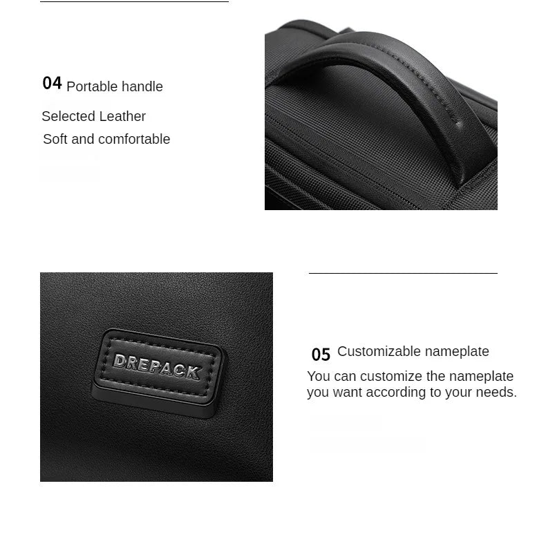 Waterproof Backpack Travel Bag Laptop backpack Large Capacity Backpacks Business Bag Detachable Backpack Dual-purpose Bag
