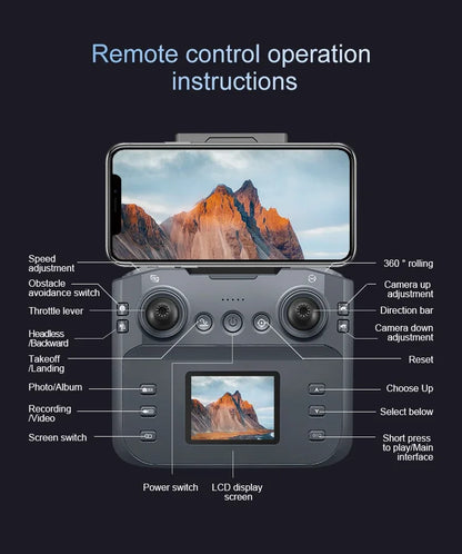 Xiaomi S2 Max Drone Professional 8K HD Dual Camera Obstacle Avoidance Foldable Quadcopter Drone With Screen Remote Control