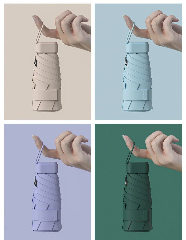 ☀️ UPF50+ Mini Folding Umbrella – Ultra-Compact, UV-Protective & Waterproof for Travel & Everyday Use! ☔✨