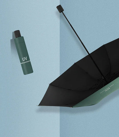 ☀️☔ Travel-Ready Mini Folding Umbrella – Compact, UV Protective & Windproof for Sun & Rain! 🌦️✨
