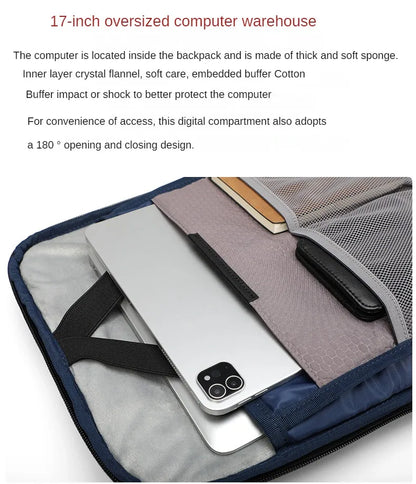 Waterproof Backpack Travel Bag Laptop backpack Large Capacity Backpacks Business Bag Detachable Backpack Dual-purpose Bag