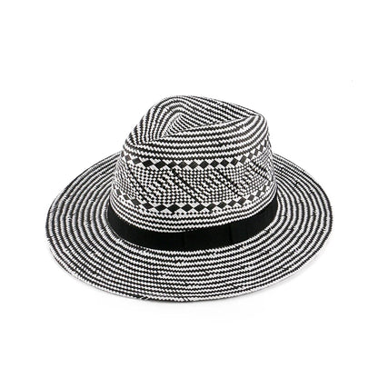 Sombrero Panama Hombre Summer Sun Protection Straw Hat Five Cent Grass Woven Panama Hat For Men Big Head Big Size Gentleman Hats