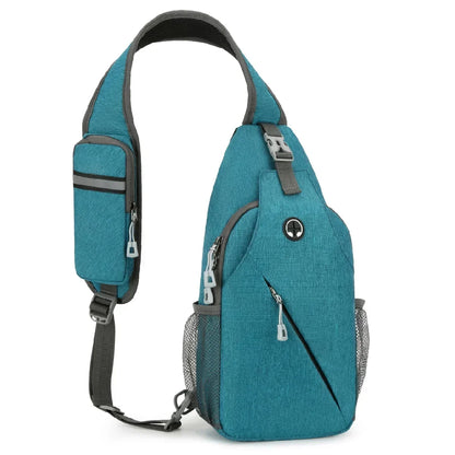 New Casual Chest Bag – Men’s Mobile Phone Crossbody Bag, Multifunctional Lightweight Outdoor Sports Shoulder Bag