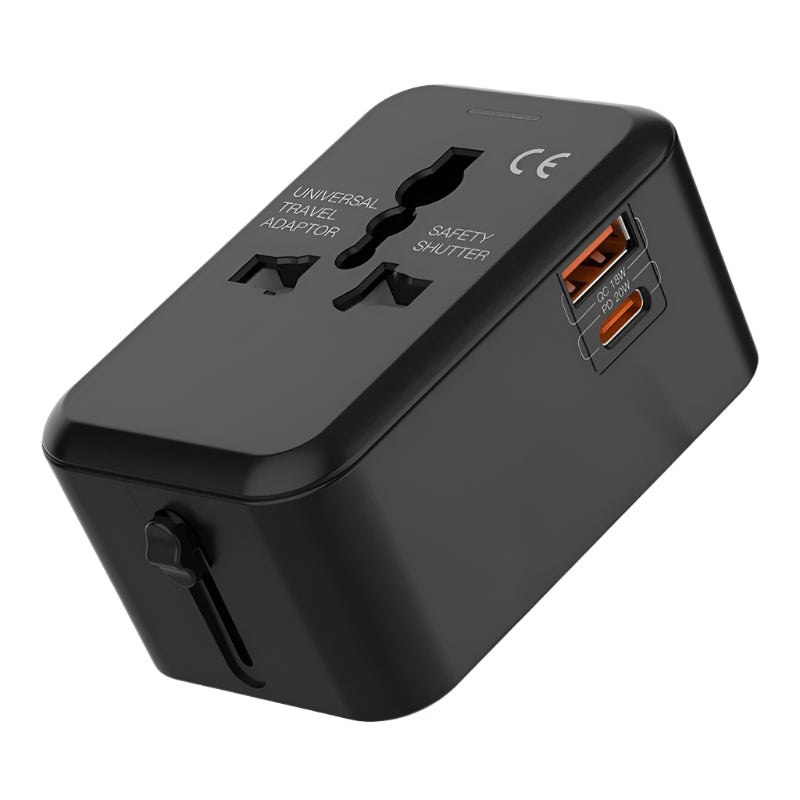 Tinsol 20W PD Fast Charger – Universal Travel Power Adapter with EU/UK/US/AUS Plugs & Type-C Charging