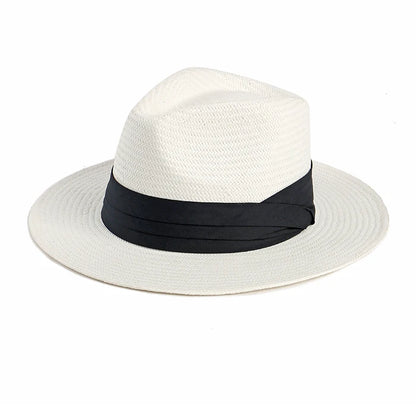 Sombrero Panama Hombre Summer Sun Protection Straw Hat Five Cent Grass Woven Panama Hat For Men Big Head Big Size Gentleman Hats