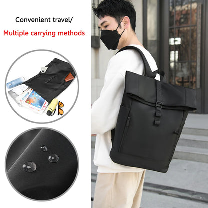 Men's Waterproof Laptop Backpack – Breathable, Large-Capacity Business & Travel Rucksack