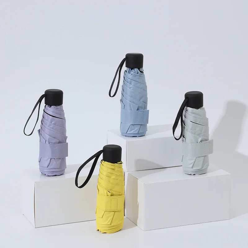 ☀️☔ Ultra-Light Mini Pocket Umbrella – Compact, Windproof & UV-Protective for Travel & Outdoor Use! 🌦️✨