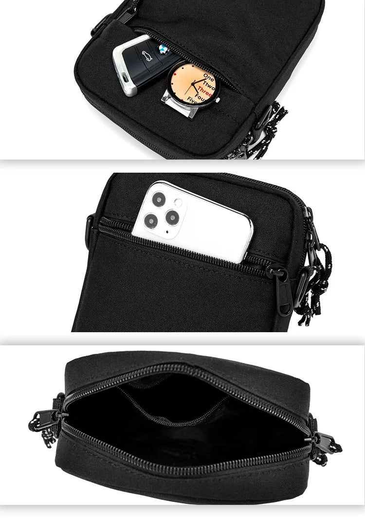 Men's Mini Crossbody Bag – Lightweight Nylon Shoulder Sling Bag for Travel & Daily Use