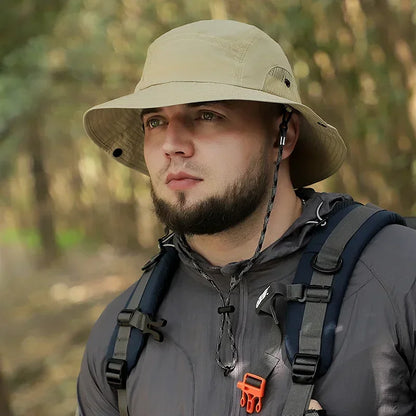 XXL Big Head Bucket Hat – Lightweight Quick-Dry Sun Hat for Outdoor & Fishing (60-65cm)
