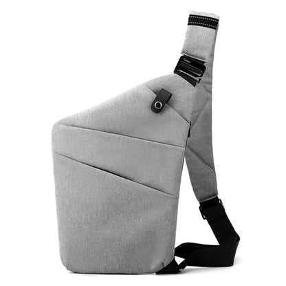 Men's Anti-Theft Travel Crossbody Bag – Mini Waterproof Sling Chest Bag for Everyday Use