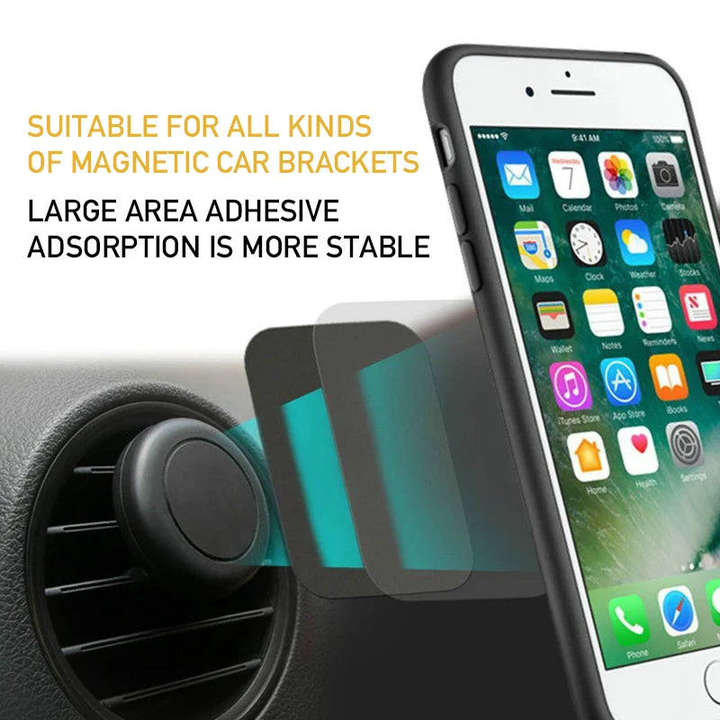 Metal Plate for Magnetic Phone Car Holder Universal Strong Adhesive Replacement Phone Plate Suitable for Phone Magnetic Mount
