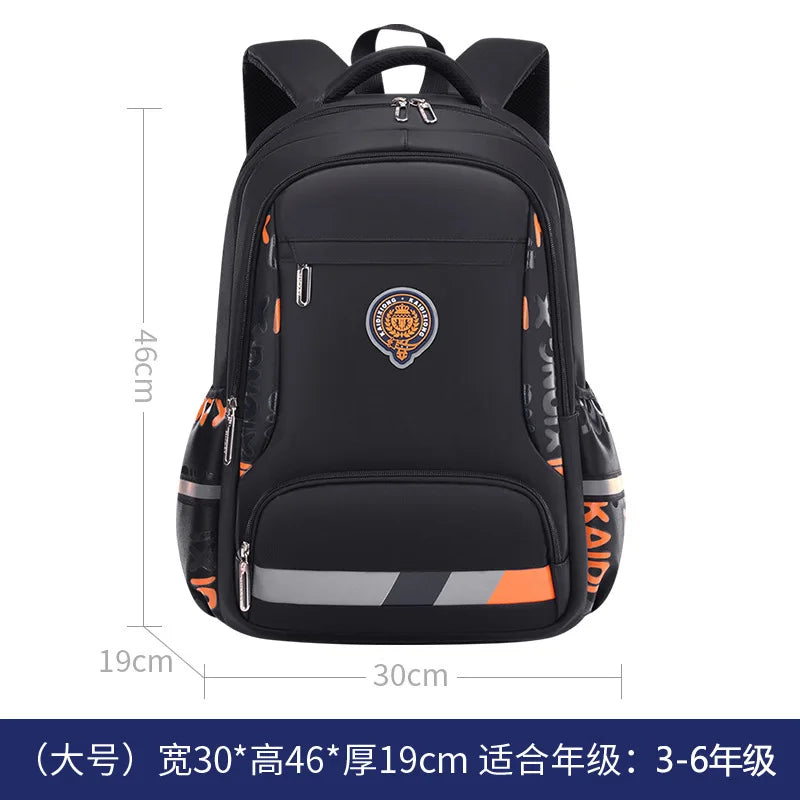 Waterproof Orthopedic School Backpack – Durable & Comfortable Book Bag for Boys & Primary Students!