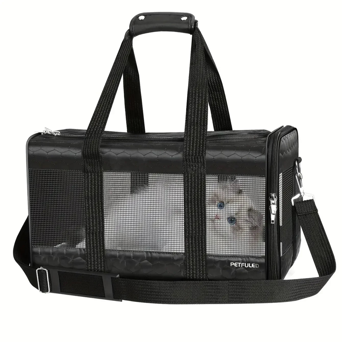 Dog Carrier Pet Carrier for Small Medium Cats Dogs Puppies up to 16 Lbs, TSA Airline Approved Small Dog Carrier Soft Sided