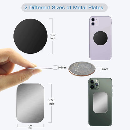 Metal Plate for Magnetic Phone Car Holder Universal Strong Adhesive Replacement Phone Plate Suitable for Phone Magnetic Mount