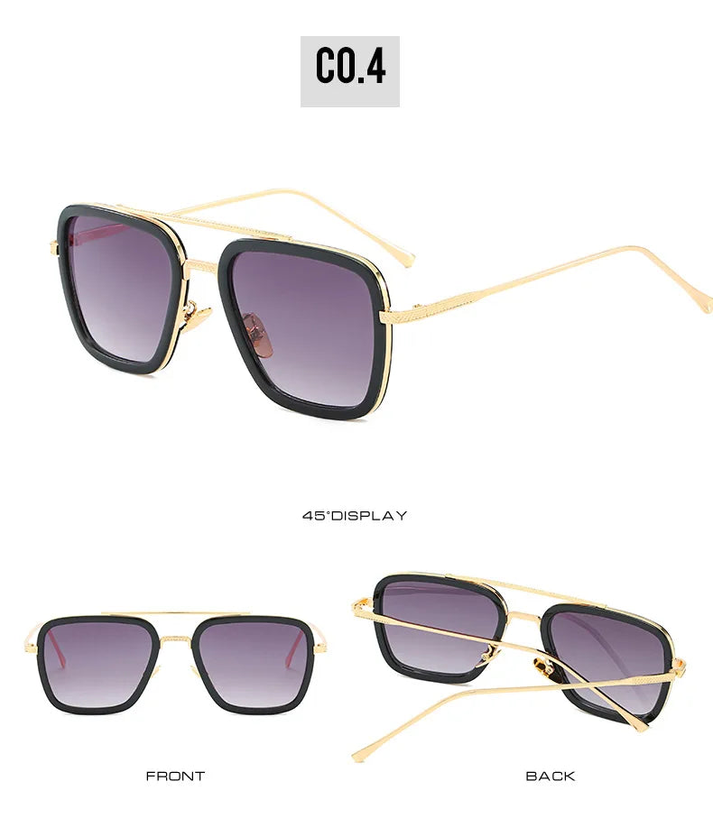 Tony Stark Glasses Men Women Sunglasses Iron man Eyewear Steampunk Sun Glasses Male Goggles