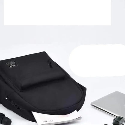 15-Inch Versatile Backpack – Trendy Washable Oxford Cloth Computer Bag for School, Students, and Travel (Black, Grey, Blue, Red)
