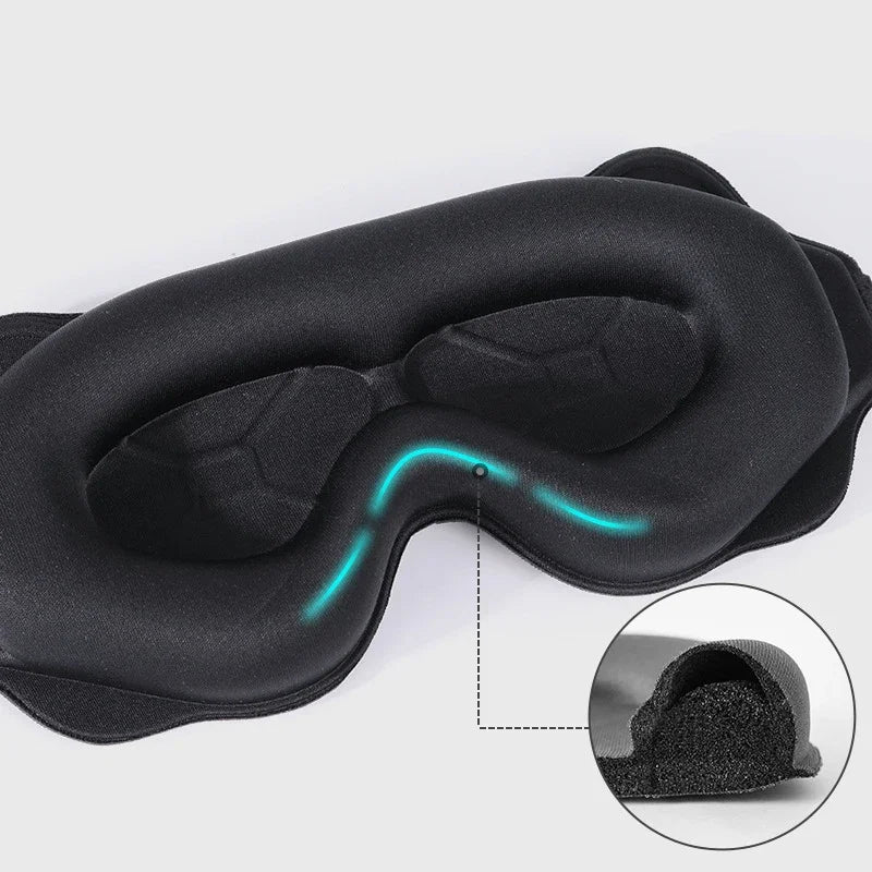 3D Sleeping Mask Block Out Light Sleep Mask For Eyes Soft Sleeping Aid Eye Mask for Travel Eyeshade Night Breathable Slaapmasker