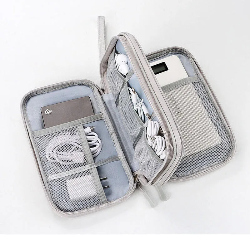 Cable Storage Bag – Waterproof Digital Electronic Organizer for Travel & Accessories