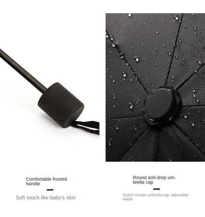 130CM Oversized Folding Umbrella Windproof and Waterproof Large Sun and Rain Umbrella for Travel and Family Use