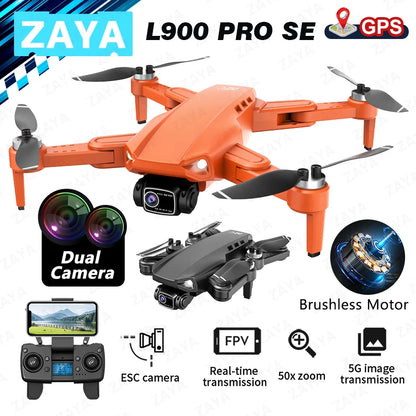 L900 PRO SE GPS Drone – 4K Dual Camera, 5G WiFi FPV, Brushless Motor, Foldable Quadcopter