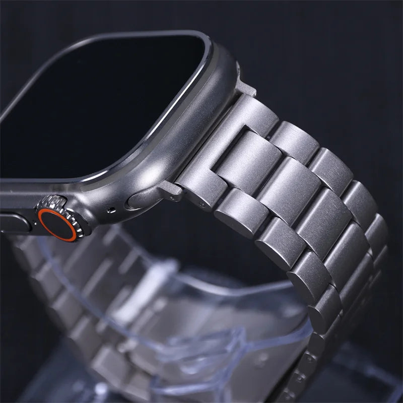 Premium Stainless Steel Strap for Apple Watch – Elegant Metal Bracelet (Ultra/Series 10/9) ✨