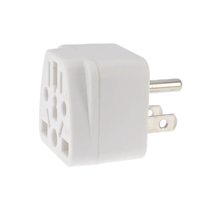 US Travel Plug Adapter EU/UK/AU/in/CN/JP/Asia/Italy/Brazil to USA (Type B), 3 Prong Grounded USA Wall Plug international