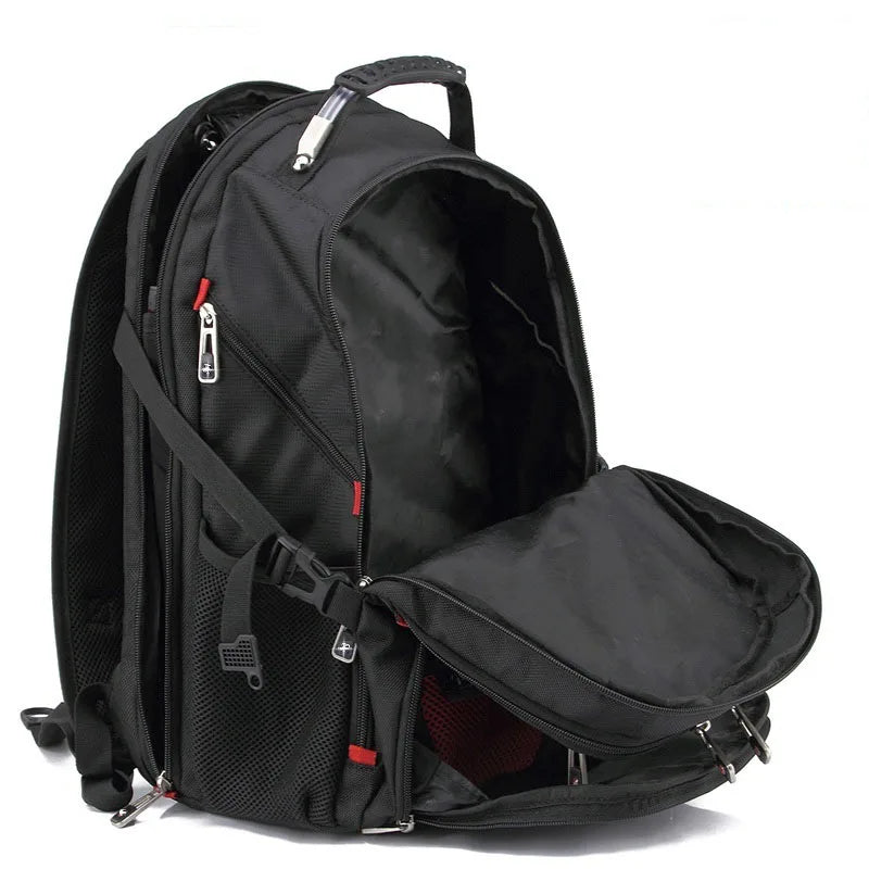 Swiss Multifunctional 17-Inch Laptop Backpack – Durable Travel & College Bag with USB Charging & Water Resistance
